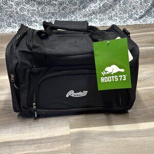 🏴 Roots Black Duffel Bag NWT